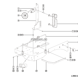 LGMG RTH100 2025 - Lh walkway assy - L3602-2736022400.S1A