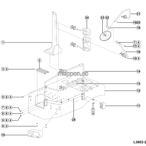 LGMG MTH116 2025 - Lh walkway assy - L3602-2736023417.S1A