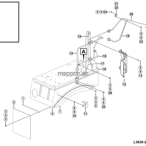 LGMG CMT96H 2025 - Rh walkway assy - L3638-2736383849.S1A