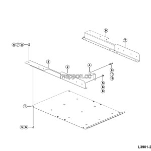 LGMG MTE106H 2025 - Fan shroud installation - L3901-2739010533.S1A