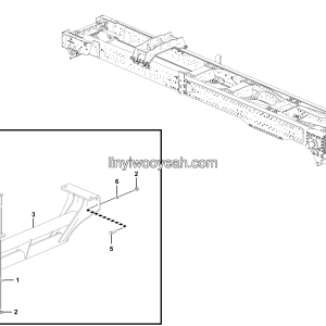 LGMG Off-Highway Dump Truck 2023 - Rear fence plate assy - L4201-2742010211