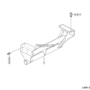 LGMG Off-Highway Dump Truck 2023 - Rear protection assy - L4201-2742010248.S1A