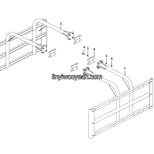 LGMG Off-Highway Dump Truck 2024 - Side guard assembly - L5300-2753000121