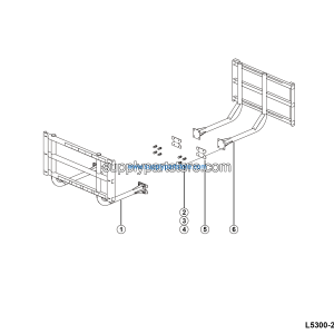 LGMG MT106 2025 - Side protection assy - L5300-2753000421.S1A