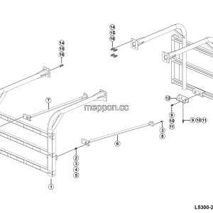 LGMG Mine Truck 2026 - Side guard assy - L5300-2753000483.S1A