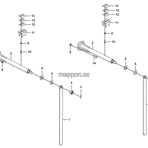 LGMG MT126H 2025 - Exhaust assembly - L5400-2754000204.S1A