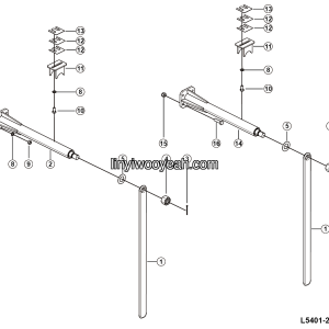 LGMG MT106H 2025 - Exhaust  assembly - L5401-2754000187.S1B