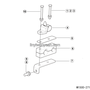 LGMG AT40 2025 - Bracket assy 09 - M1500-2715014614.S1A
