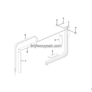 LGMG Mine Truck Mine Truck - Tank bracket assy - M1600-2716010890