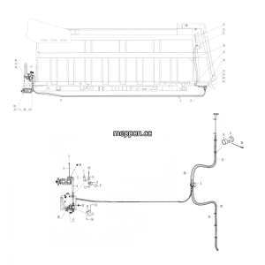 LGMG Off-Highway Dump Truck 2022 - Backdoor flip hydraulic assy MT86D - M1600-2716012264.S1A