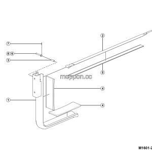 LGMG MT106H 2025 - Hydraulic oil tank bracket assembly - M1601-2716010890.S1A