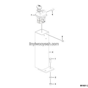 LGMG Off-Highway Dump Truck 2024 - ASM-lift bracket installation assy - M1601-2716012775.S1A