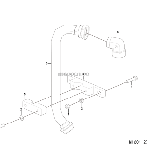 LGMG Off-Highway Dump Truck 2023 - ASM-Oil Return pipe Installation assy - M1601-2716012904