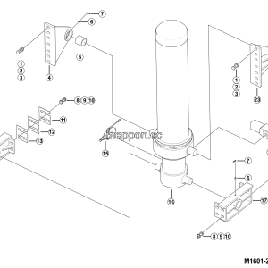 LGMG Off-Highway Dump Truck 2022 - LIFTING CYLINDER ASSEMBLY - M1601-2716012976.S1A