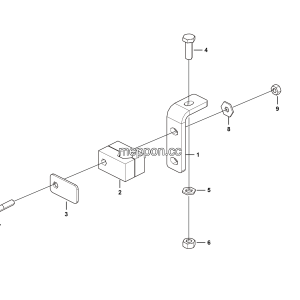 LGMG Off-Highway Dump Truck 2023 - Priority valve steel pipe fixing support - M1601-2716013360.S1A