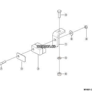 LGMG Off-Highway Dump Truck 2024 - Priority valve steel pipe fixing support - M1601-2716013360.S1C