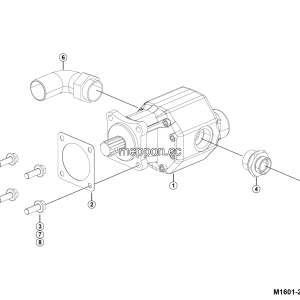 LGMG MT50 2025 - Gear pump assy - M1601-2716015515.S1A