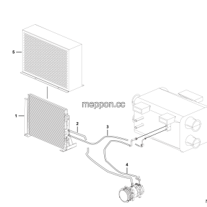 LGMG Mine Truck Mine Truck - Condenser installation assembly - N2100-4190001482
