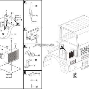 LGMG MT86D Mine Truck - Air conditioner assembly - N2112-2721010287